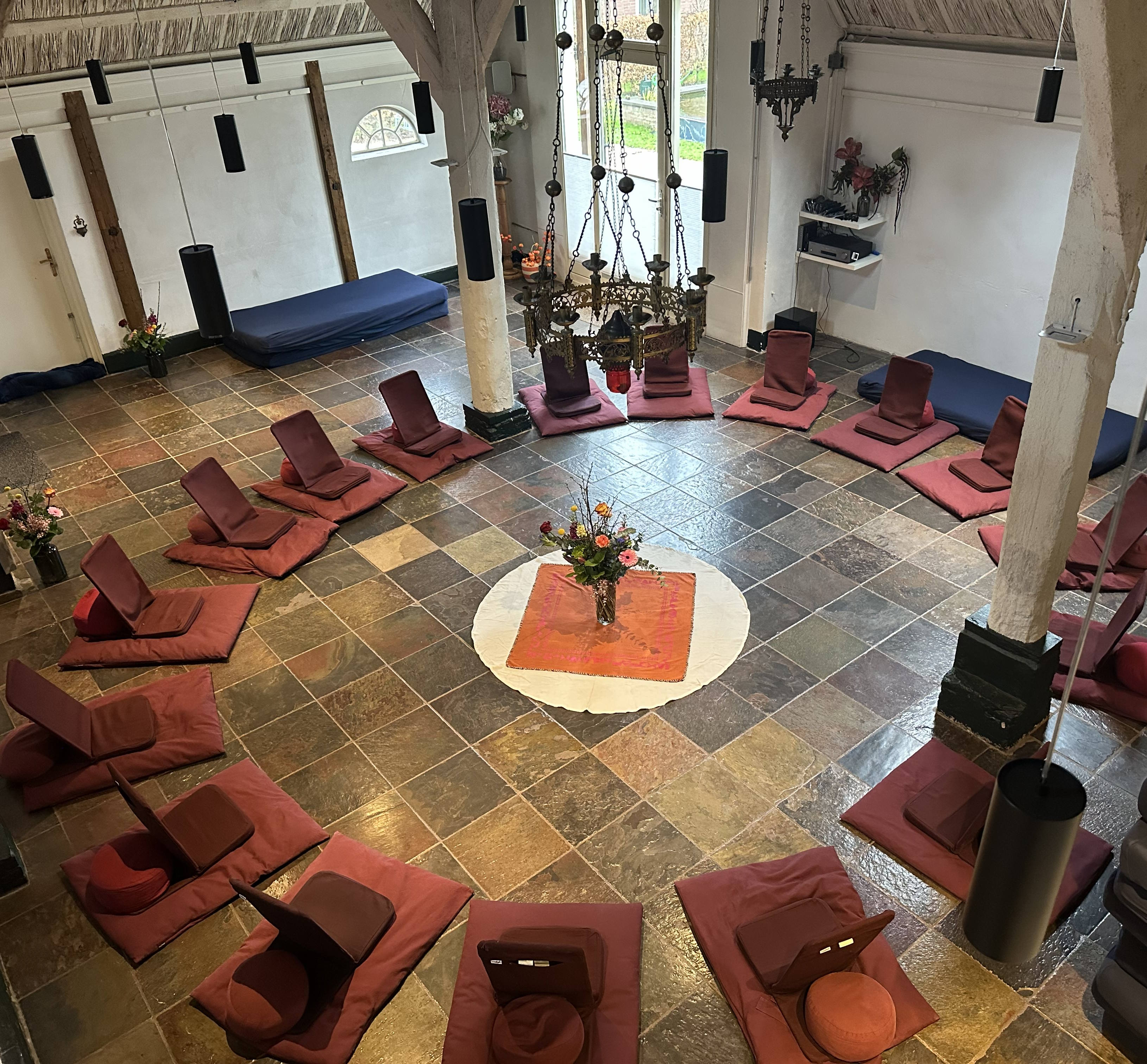 Retreat group circle space