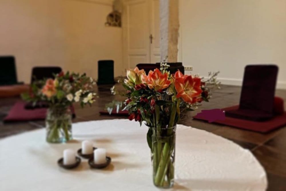 Flowers on table