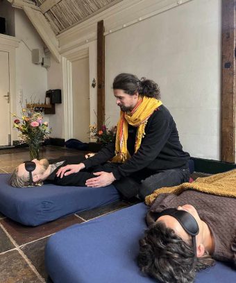 Mike with participants